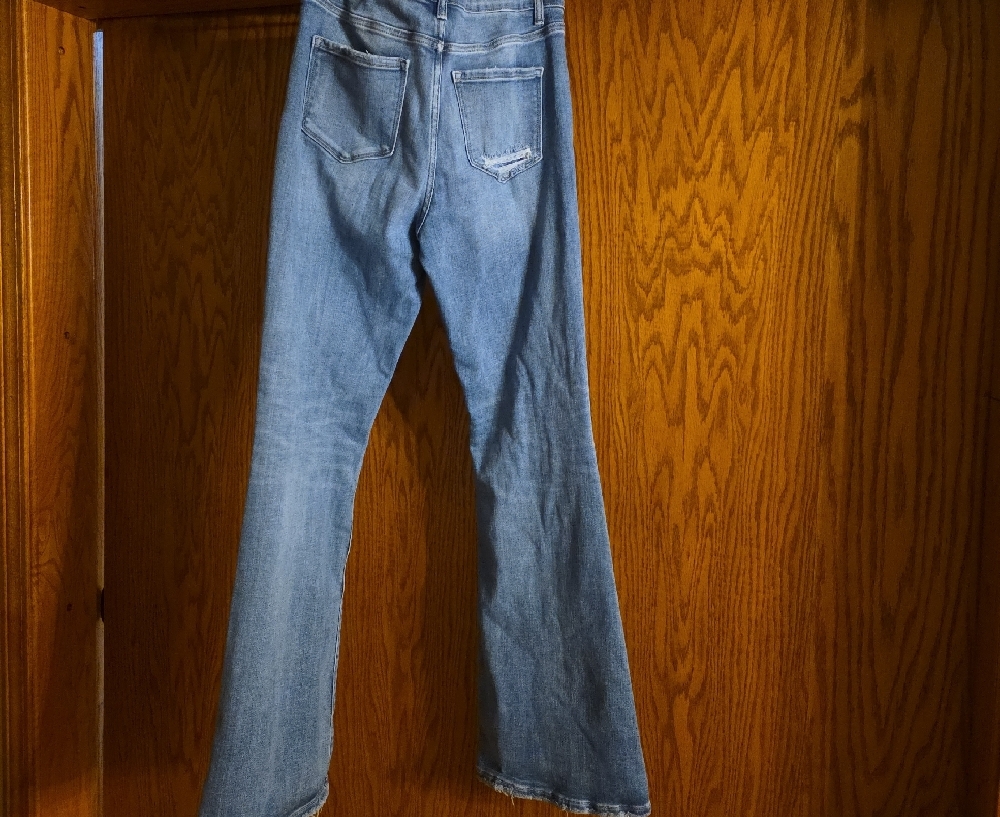 Flying Monkey Light Blue Flare Jeans - Picture 2 of 4